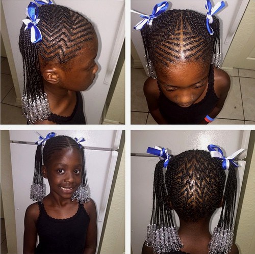 AFRICAN AMERICAN GIRLS BRAIDED HAIRSTYLE