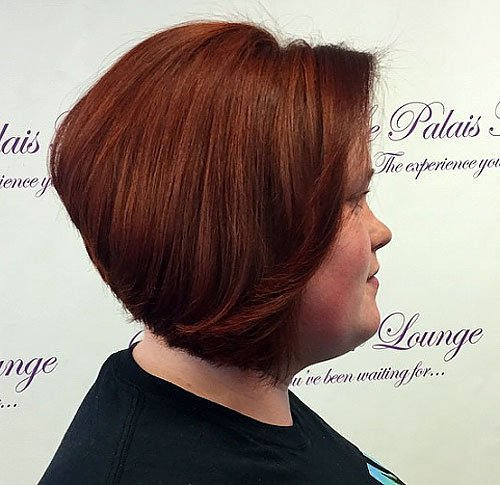 INVERTED BOB HAIRCUT FOR ROUND FACE