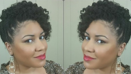 NATURAL HAIR SIDE SWEEP UPDO