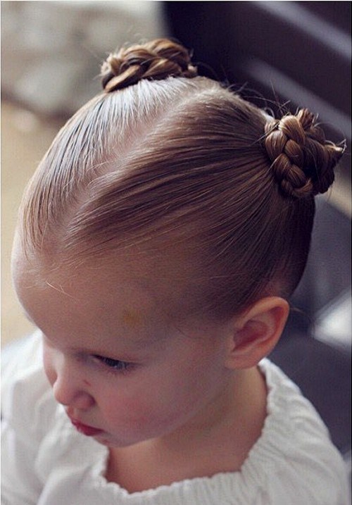 TIGHT BRAIDED KNOTS FOR LITTLE GIRLS