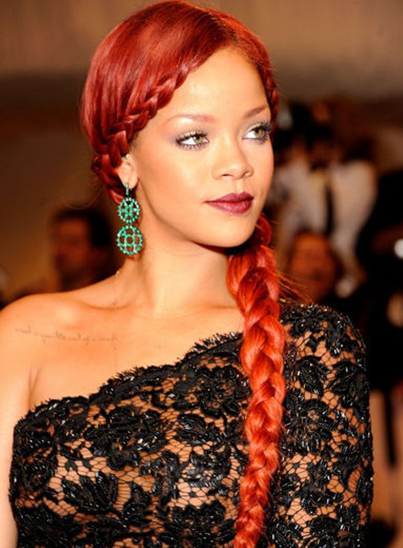 BRAIDED BLACK HAIRSTYLES WITH COLOR
