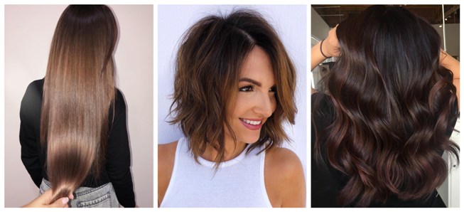 Chocolate brown hair color trend