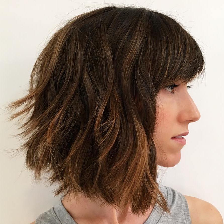 FLIPPED OUT SHOULDER LENGTH HAIRCUT