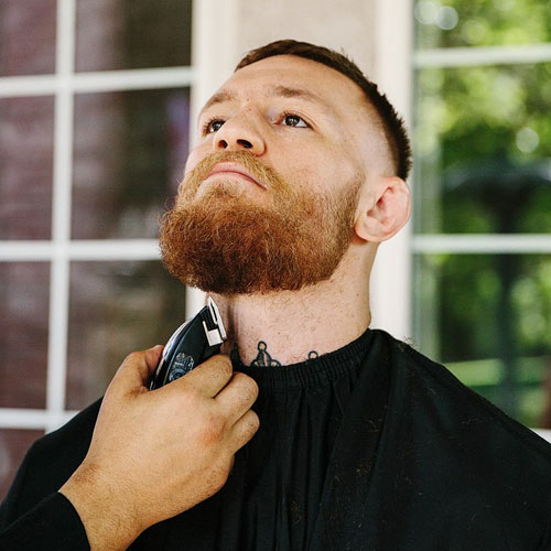 Full Beard High Skin Fade Conor Haircut