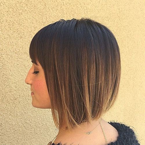 INVERTED BOB WITH OMBRE