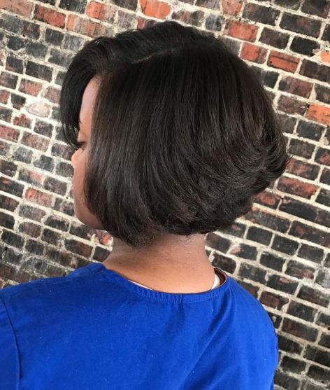 Inverted bob for thick hair