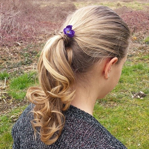 cute ponytail hairstyle for girls