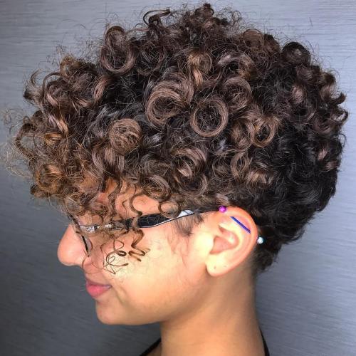 Short tapered cut for natural hair