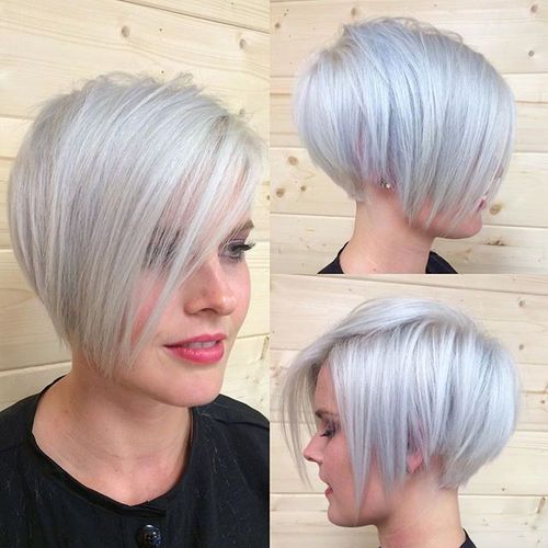 Gorgeous silver pixie for heart shaped faces