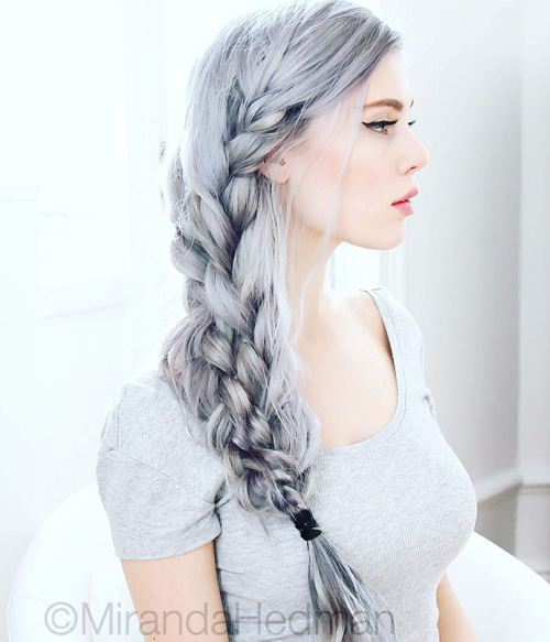 Side silver braids