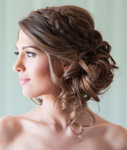 Low Side Bun with Double Braid