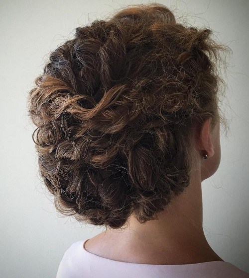 Updo for curly hair