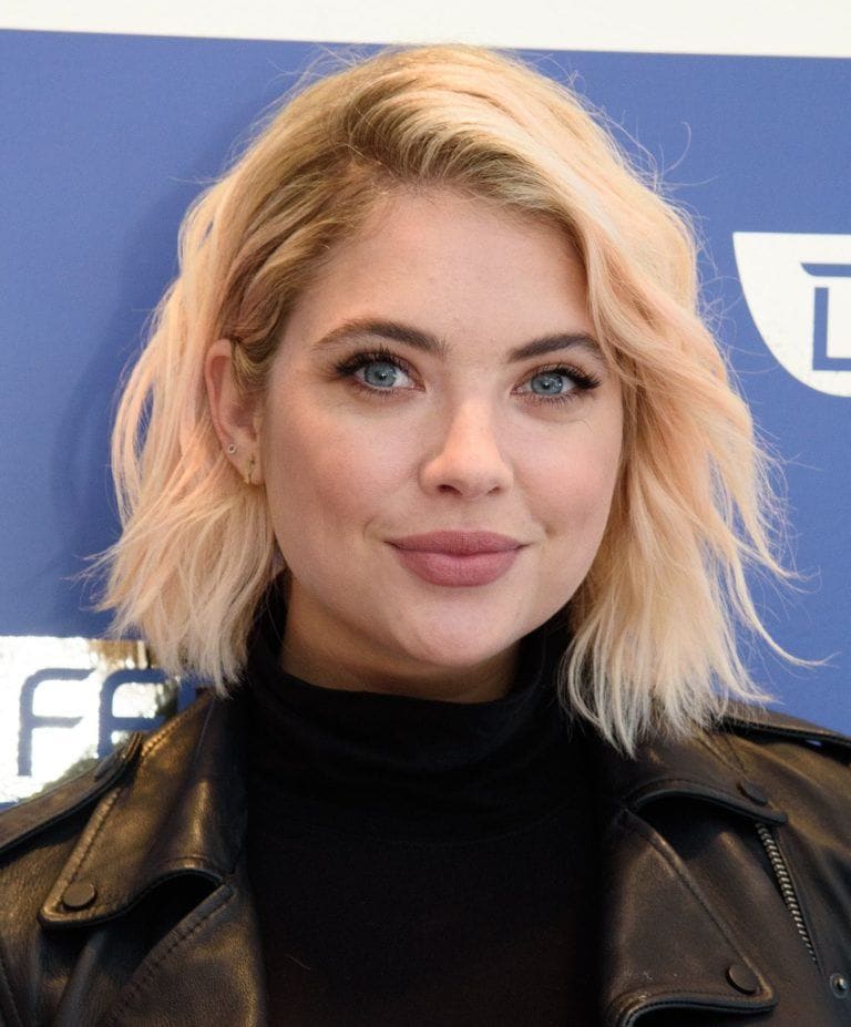 ashley benson short curly haircuts for round faces