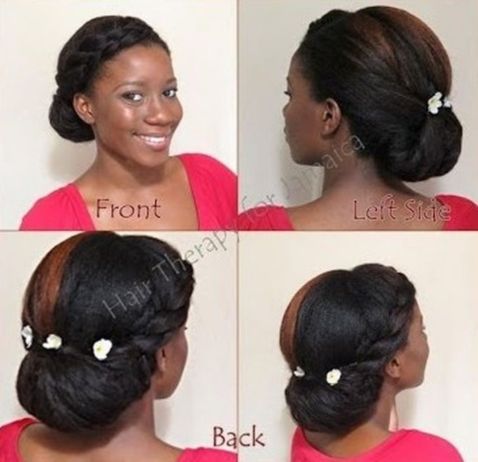 Side fro updo hairstyle
