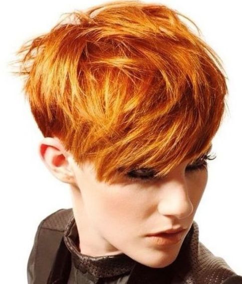 Textured red pixie