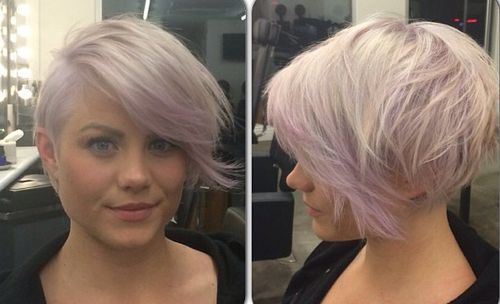 LAVENDER LONG PIXIE HAIRSTYLE
