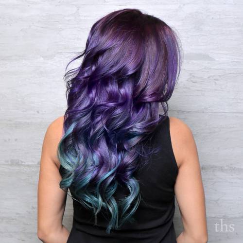 Blue and Purple Hair