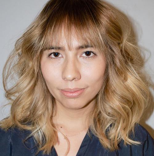 Light bangs for round face