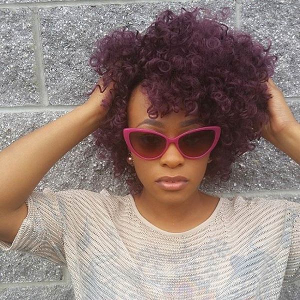 Purple Loose Kinky Afro