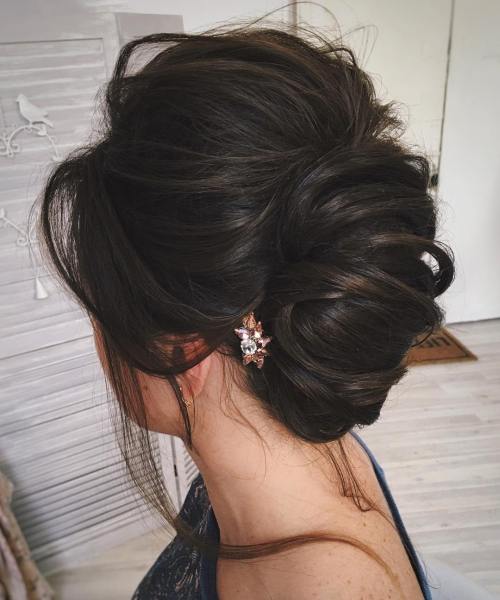 Simple messy formal updo