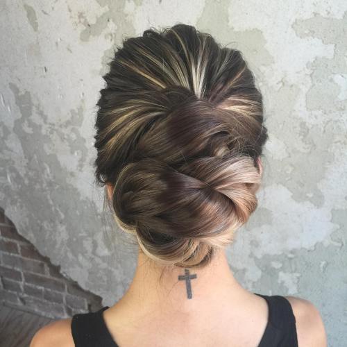 prom updos for long hair