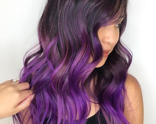 20 Stunning Purple Balayage Hairstyles Ideas - Hairstyles Ideas