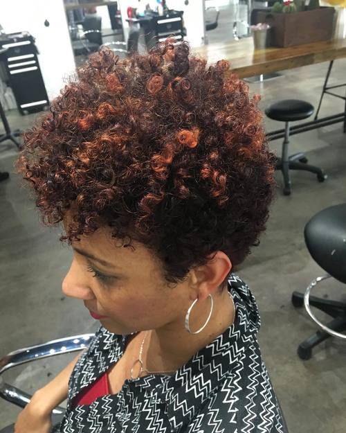Hairstyle for short natural hair