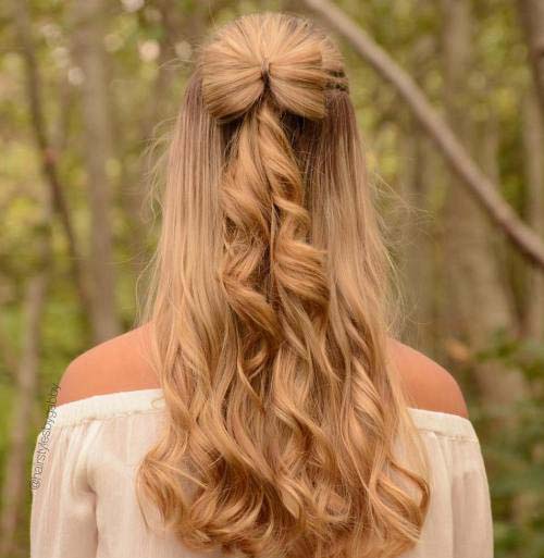 hairbow long curls